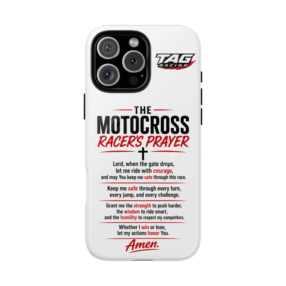 Motocross Racer’s Prayer Phone Case — Tough Magnetic Protective Case