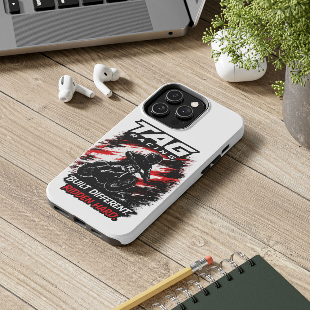 Racing Moto Phone Case — "TAG Racing: Built Different. Ridden Hard."