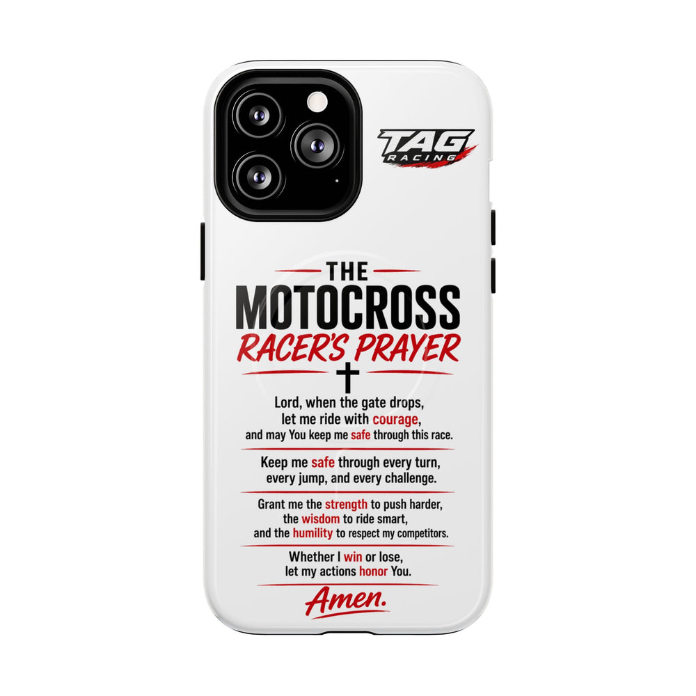 Motocross Racer’s Prayer Phone Case — Tough Magnetic Protective Case