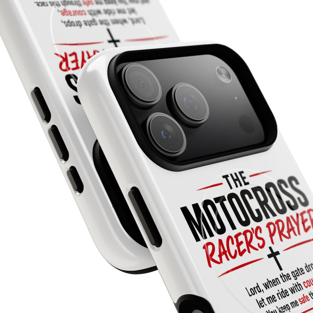 Motocross Racer’s Prayer Phone Case — Tough Magnetic Protective Case