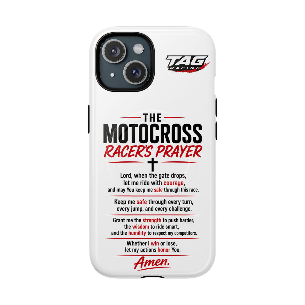 Motocross Racer’s Prayer Phone Case — Tough Magnetic Protective Case