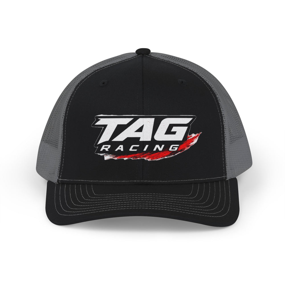 TAG Racing Snapback Trucker Cap — Motorsport Logo Mesh Hat