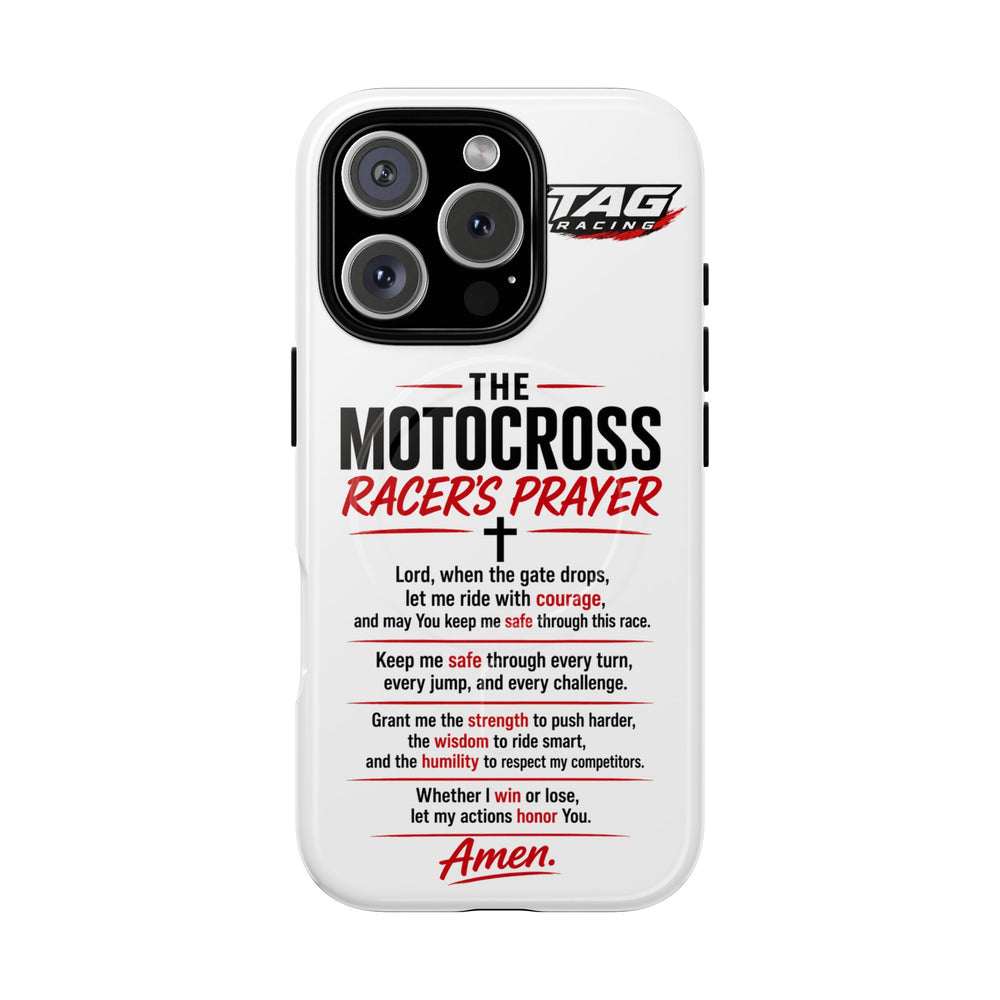 Motocross Racer’s Prayer Phone Case — Tough Magnetic Protective Case