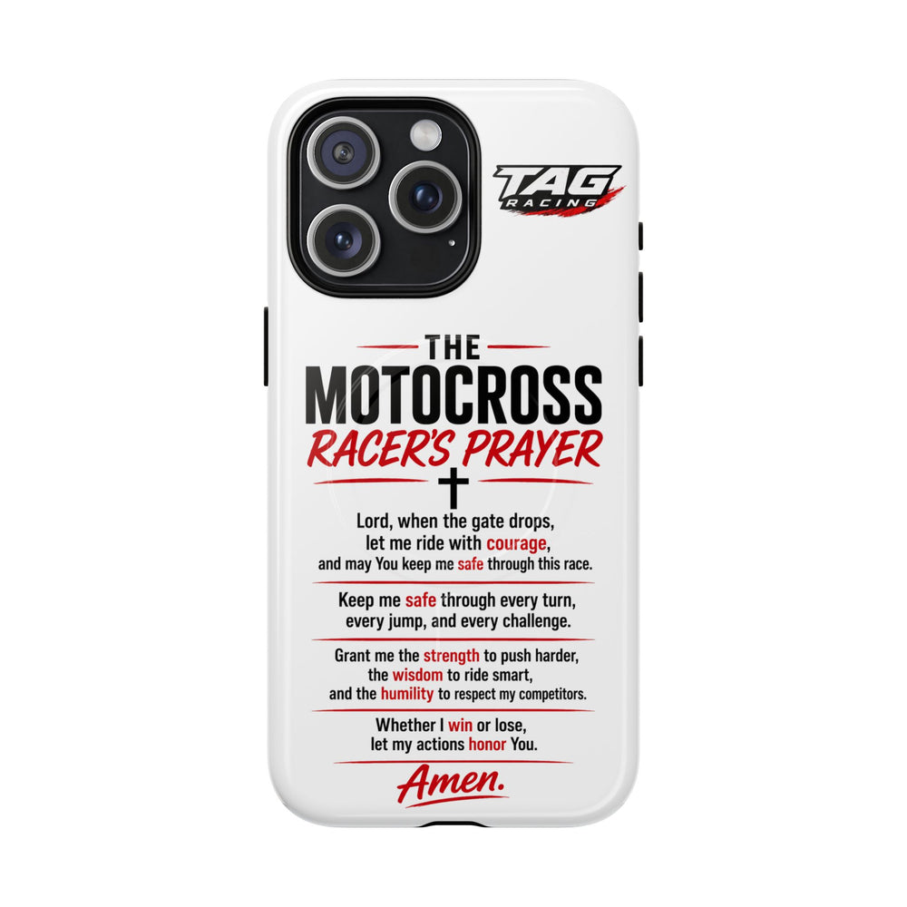 Motocross Racer’s Prayer Phone Case — Tough Magnetic Protective Case