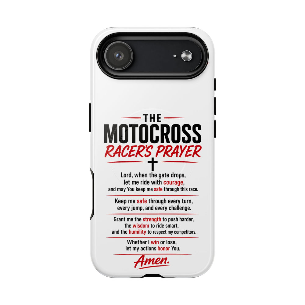 Motocross Racer’s Prayer Phone Case — Tough Magnetic Protective Case