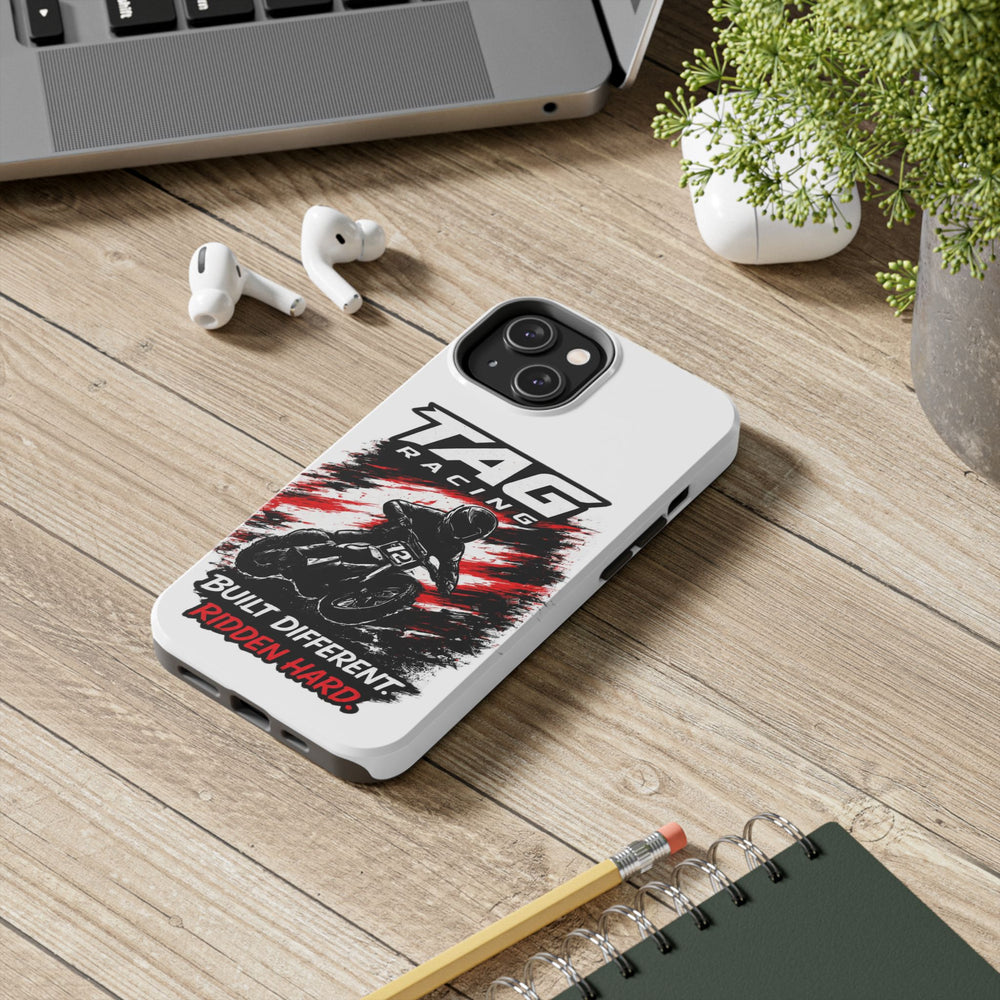 Racing Moto Phone Case — "TAG Racing: Built Different. Ridden Hard."