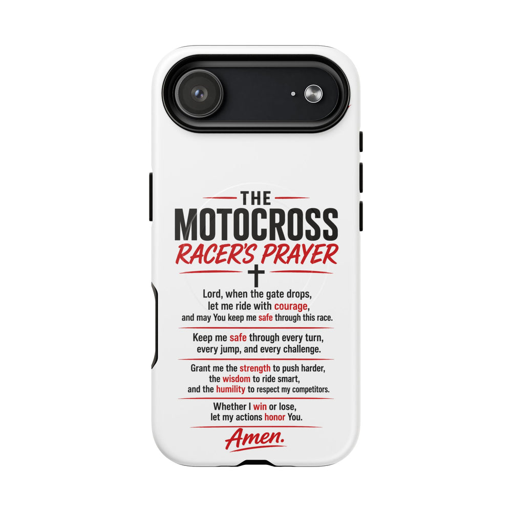 Motocross Racer’s Prayer Phone Case — Tough Magnetic Protective Case