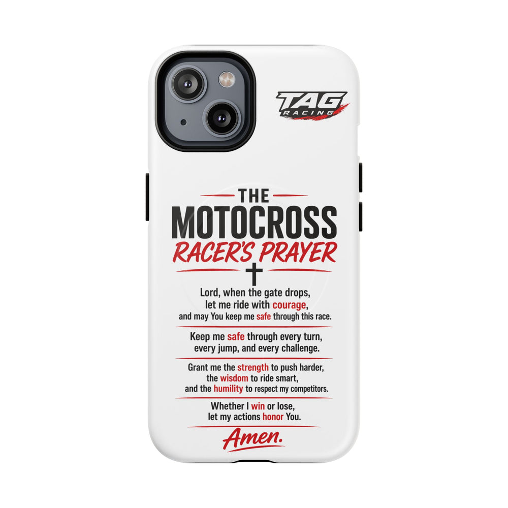 Motocross Racer’s Prayer Phone Case — Tough Magnetic Protective Case