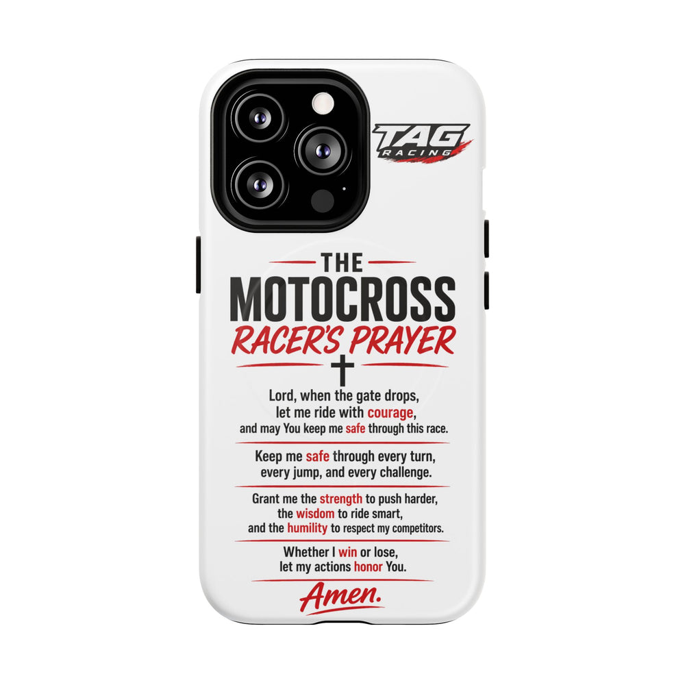Motocross Racer’s Prayer Phone Case — Tough Magnetic Protective Case