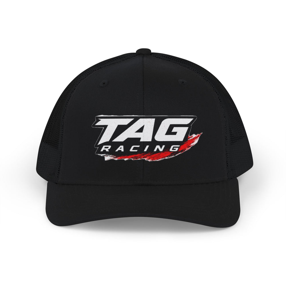 TAG Racing Snapback Trucker Cap — Motorsport Logo Mesh Hat