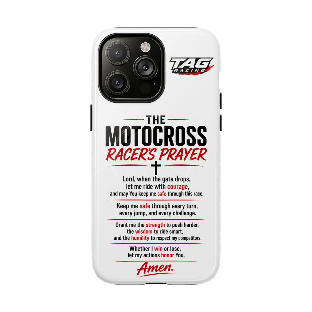Motocross Racer’s Prayer Phone Case — Tough Magnetic Protective Case
