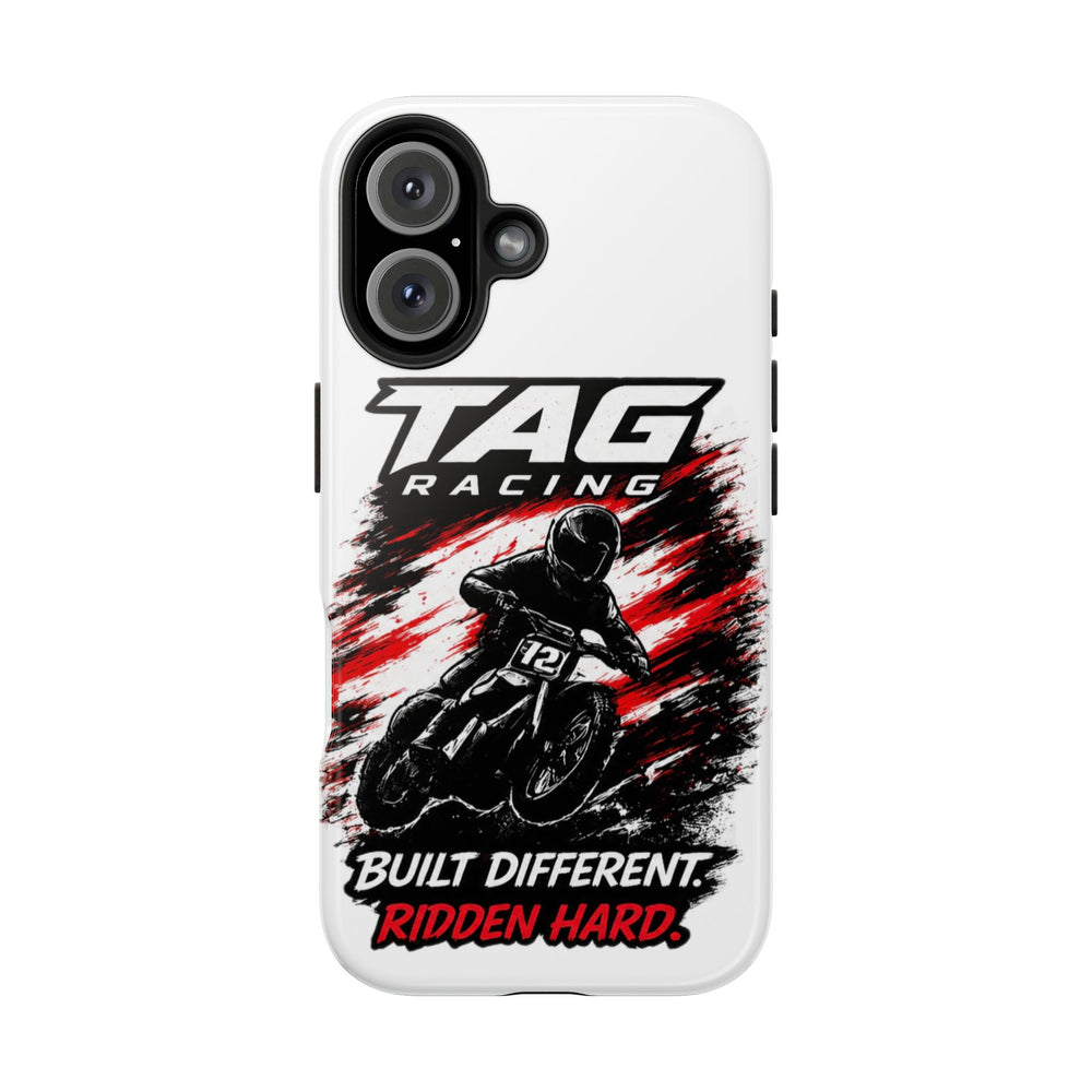 Racing Moto Phone Case — "TAG Racing: Built Different. Ridden Hard."