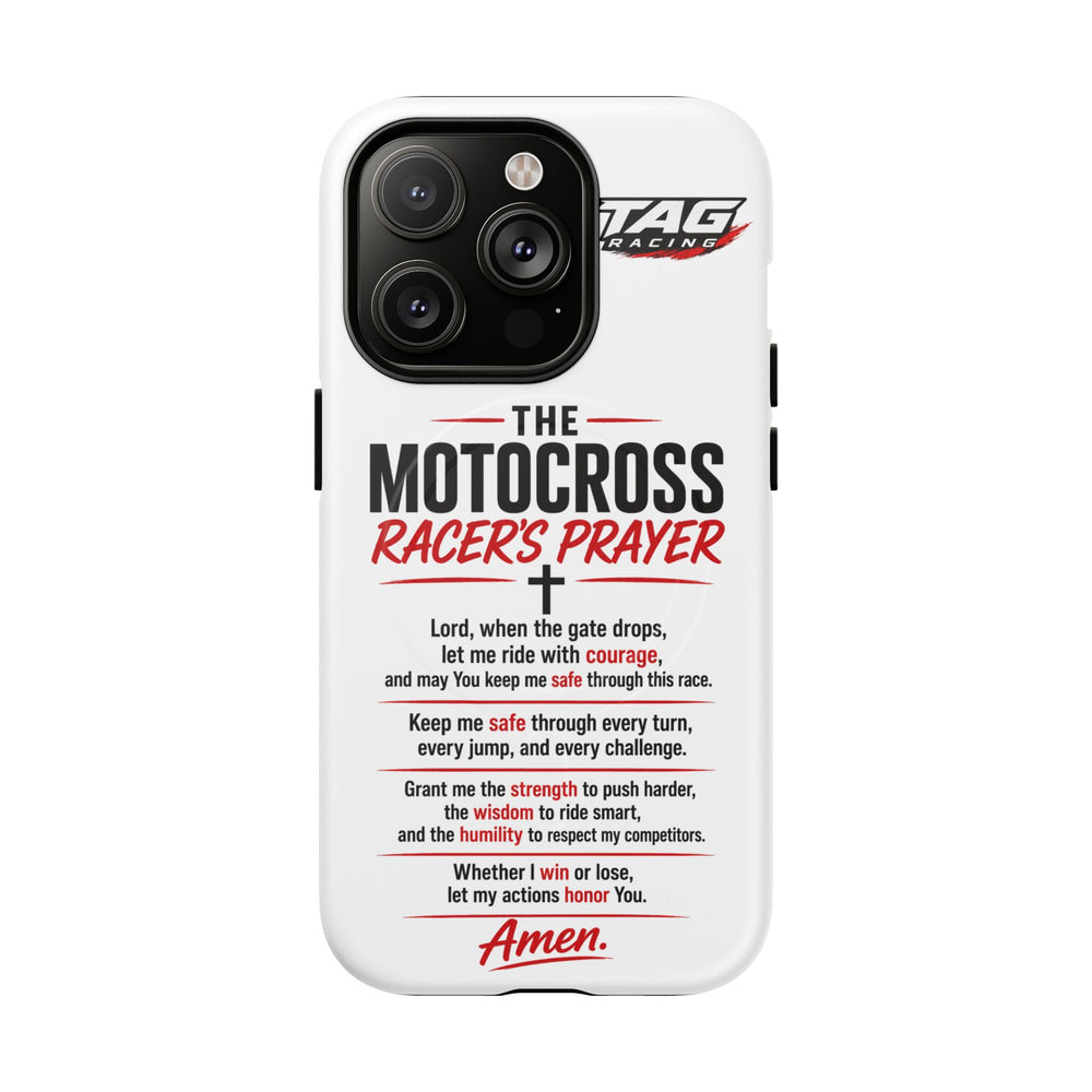 Motocross Racer’s Prayer Phone Case — Tough Magnetic Protective Case