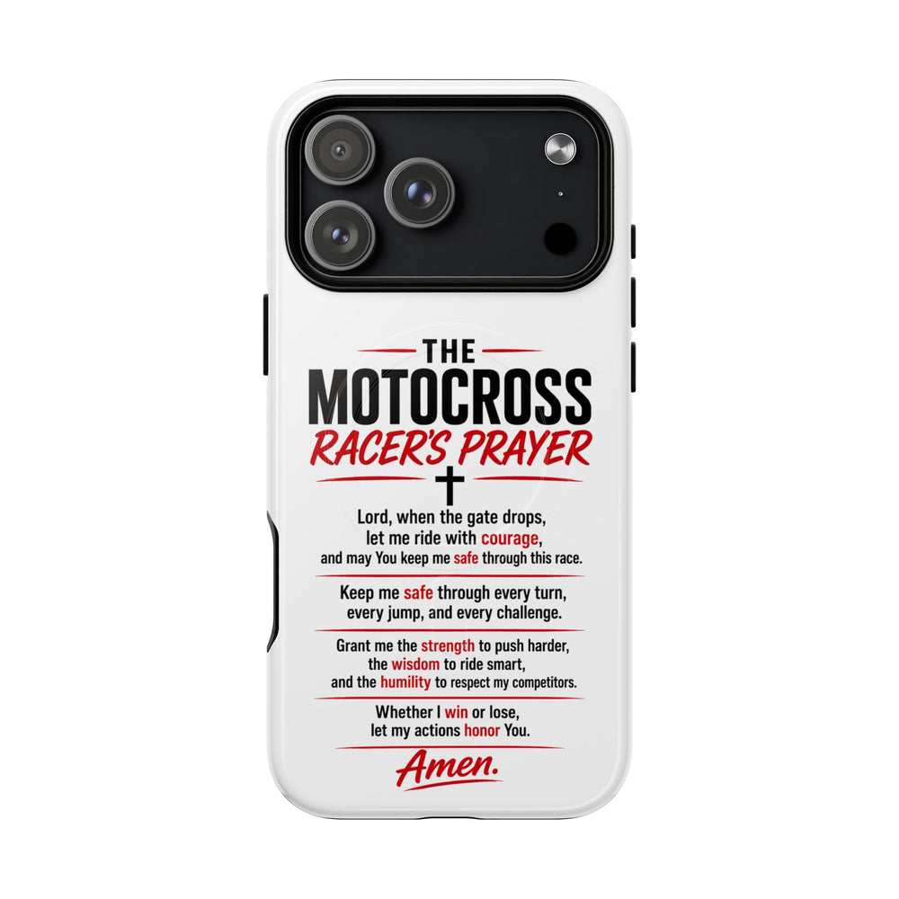 Motocross Racer’s Prayer Phone Case — Tough Magnetic Protective Case
