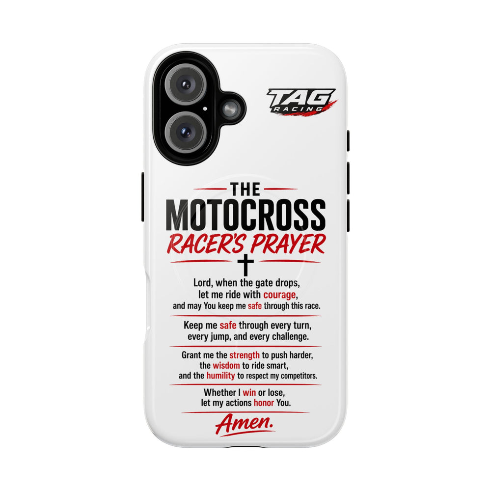 Motocross Racer’s Prayer Phone Case — Tough Magnetic Protective Case