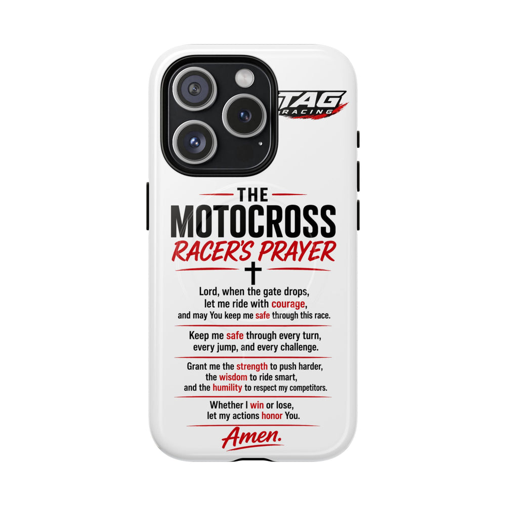 Motocross Racer’s Prayer Phone Case — Tough Magnetic Protective Case
