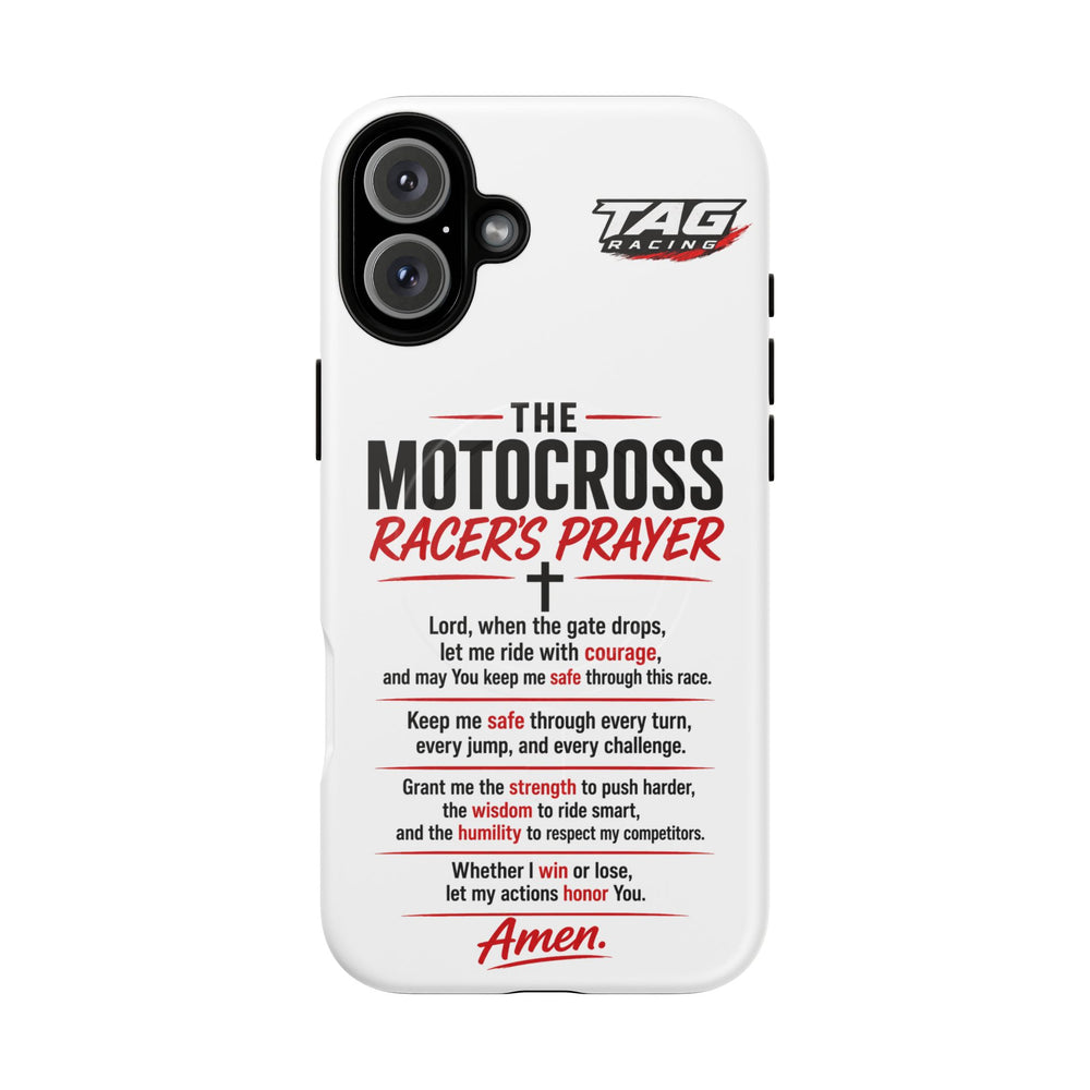 Motocross Racer’s Prayer Phone Case — Tough Magnetic Protective Case