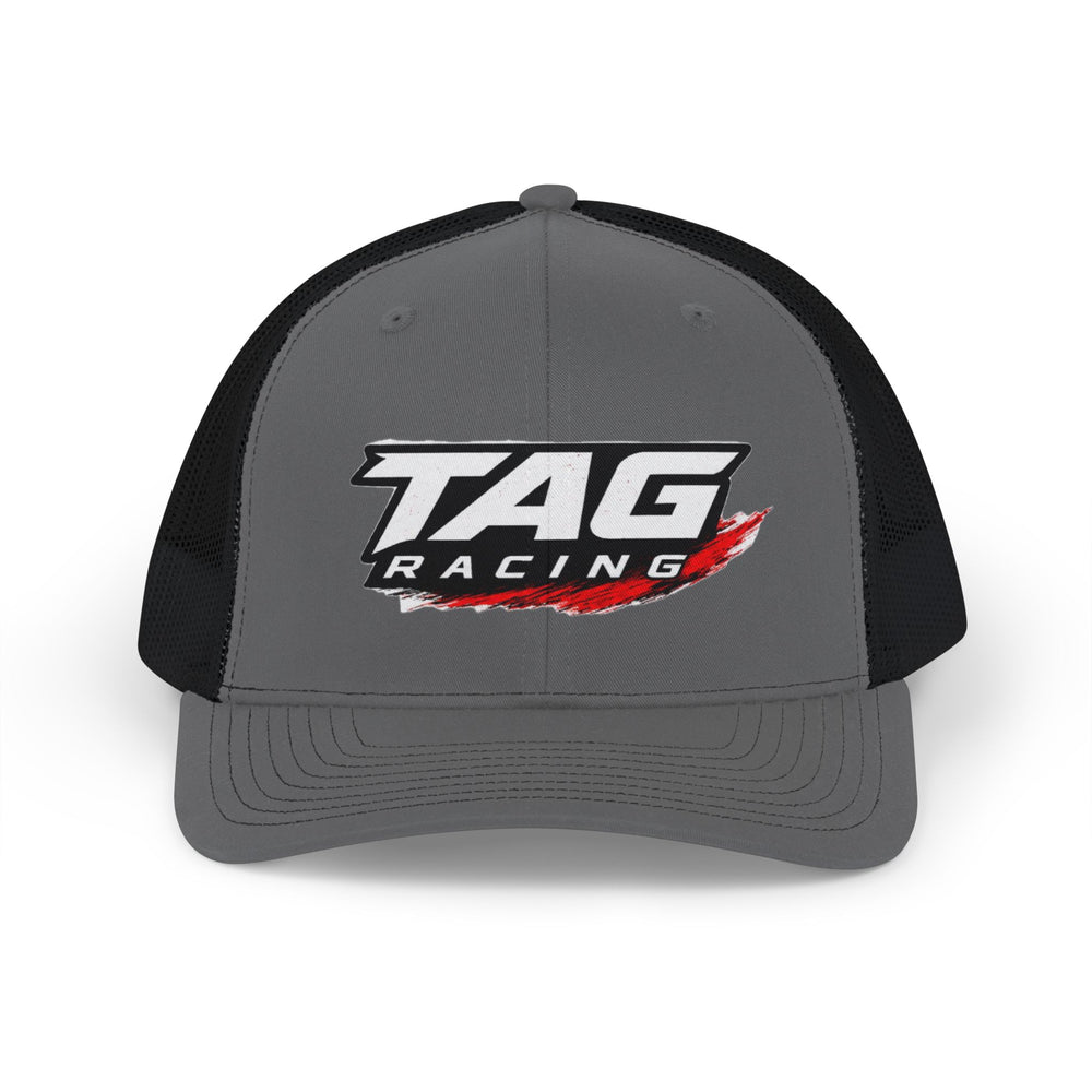 TAG Racing Snapback Trucker Cap — Motorsport Logo Mesh Hat
