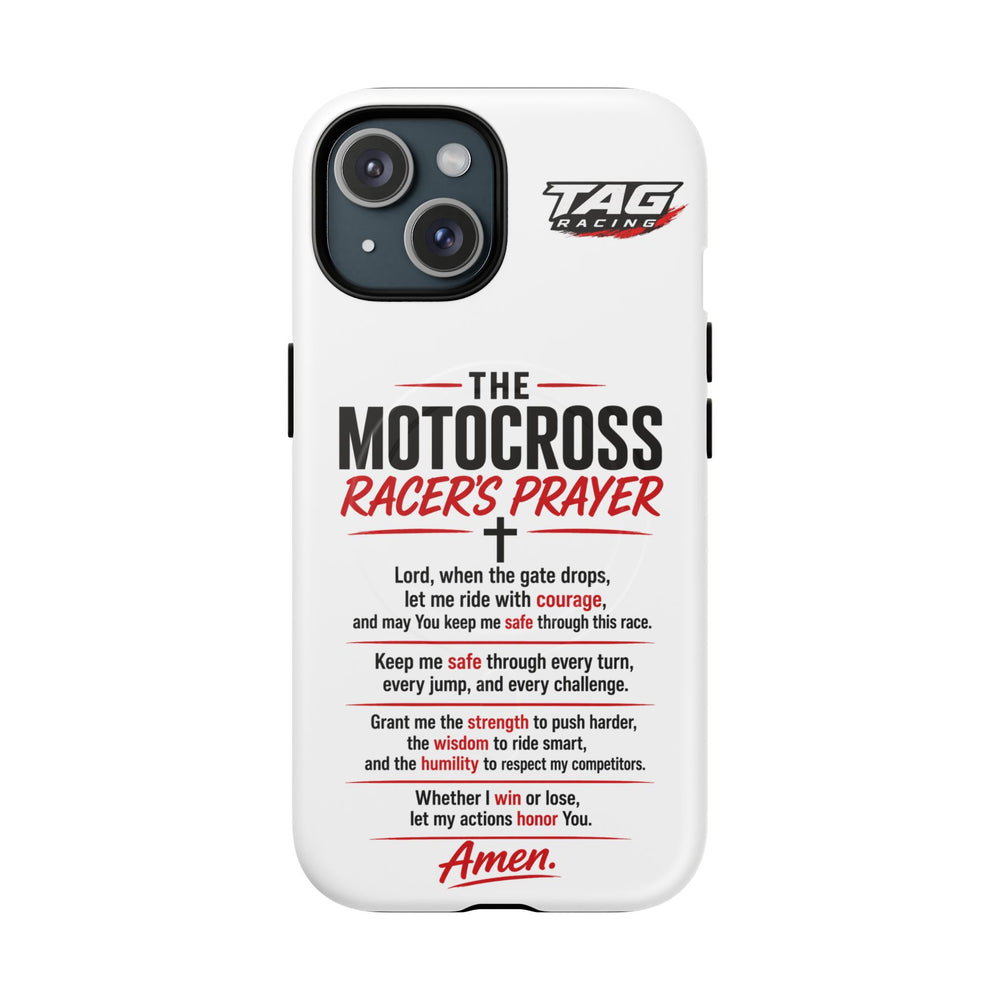 Motocross Racer’s Prayer Phone Case — Tough Magnetic Protective Case