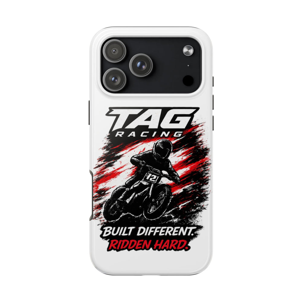 Racing Moto Phone Case — "TAG Racing: Built Different. Ridden Hard."